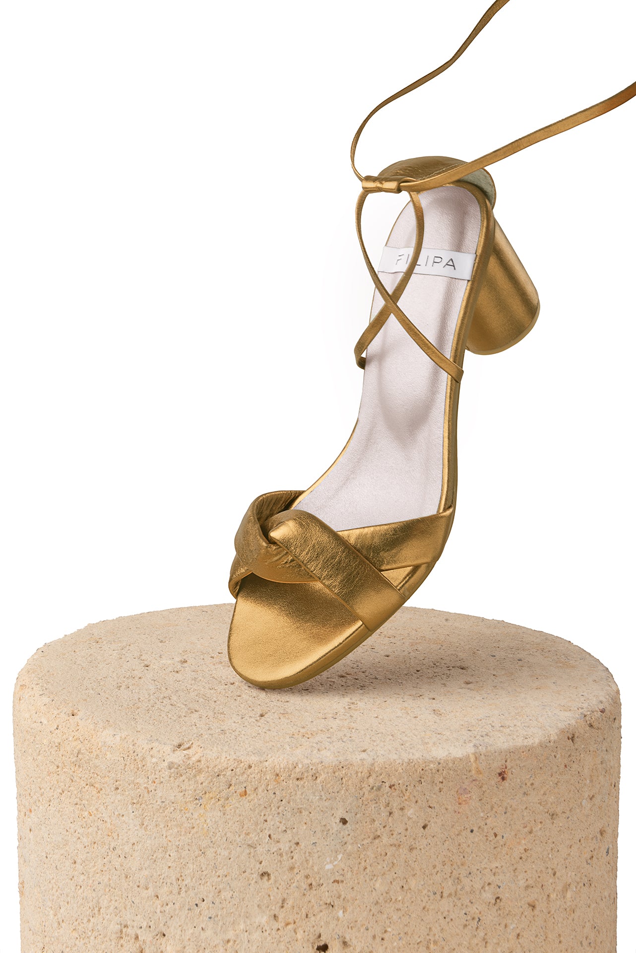 Sandalias de tacón grueso Papaya Bone I Filipa – FILIPA Colombia